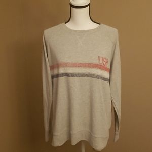 Women's Eddie Bauer patriotic sweatshirt